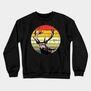 Deer Vintage Sunset Crewneck Sweatshirt